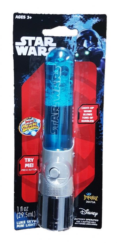Burbujas Star Wars Mini Sable Laser Con Luz_2
