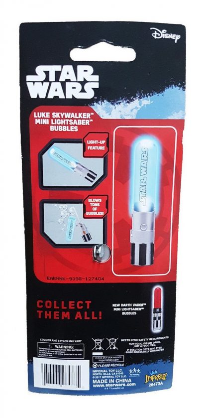 Burbujas Star Wars Mini Sable Laser Con Luz_3